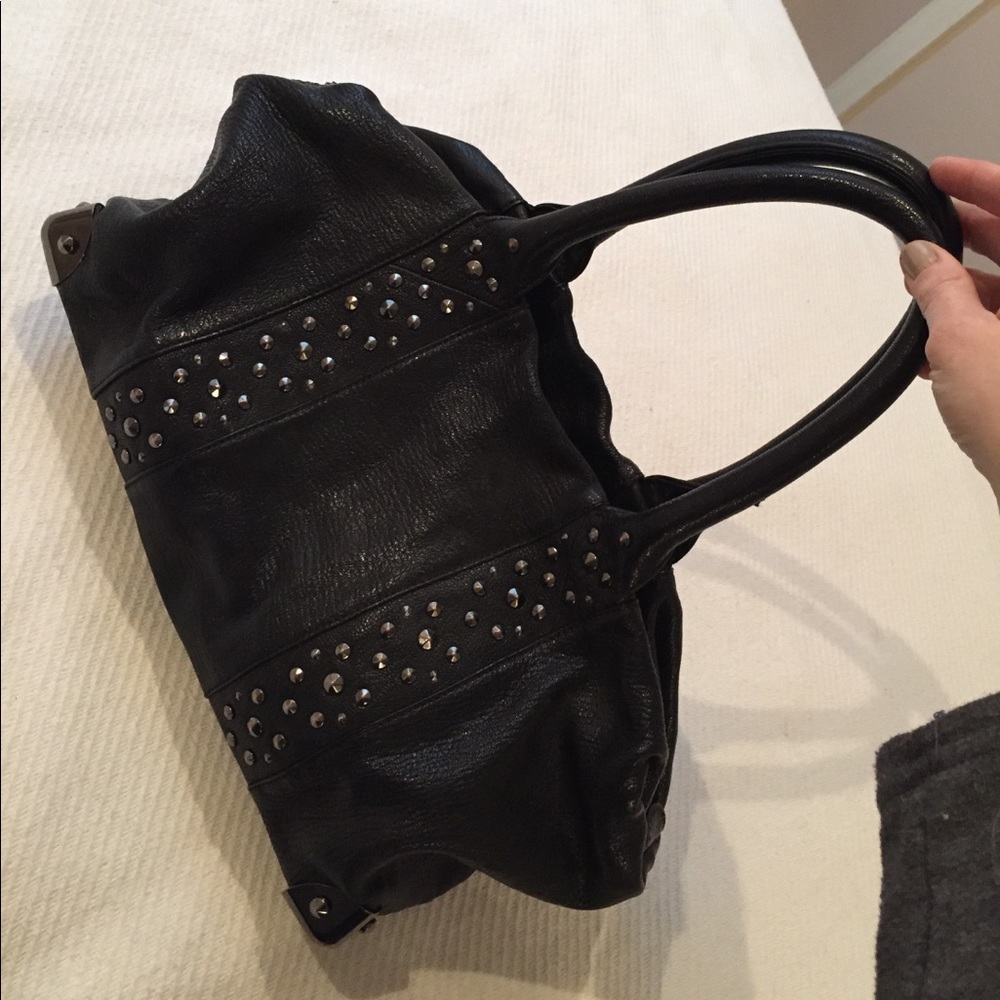 Black Spiked Handbag
